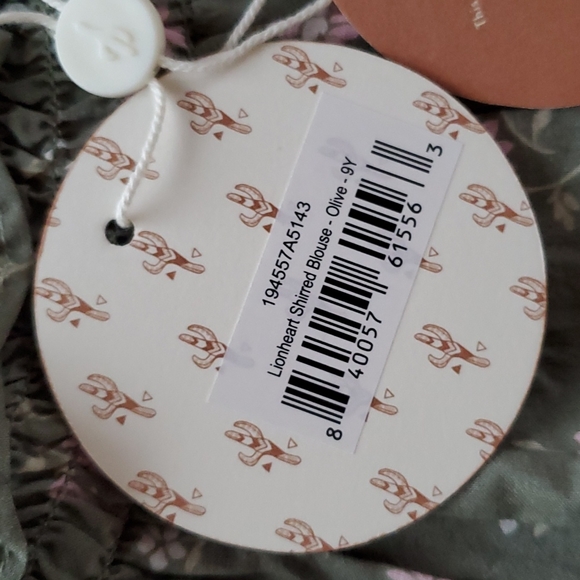 Spell & The Gypsy Collective Little Gypsies Lionheart Shirred Blouse 9Y - Picture 10 of 15